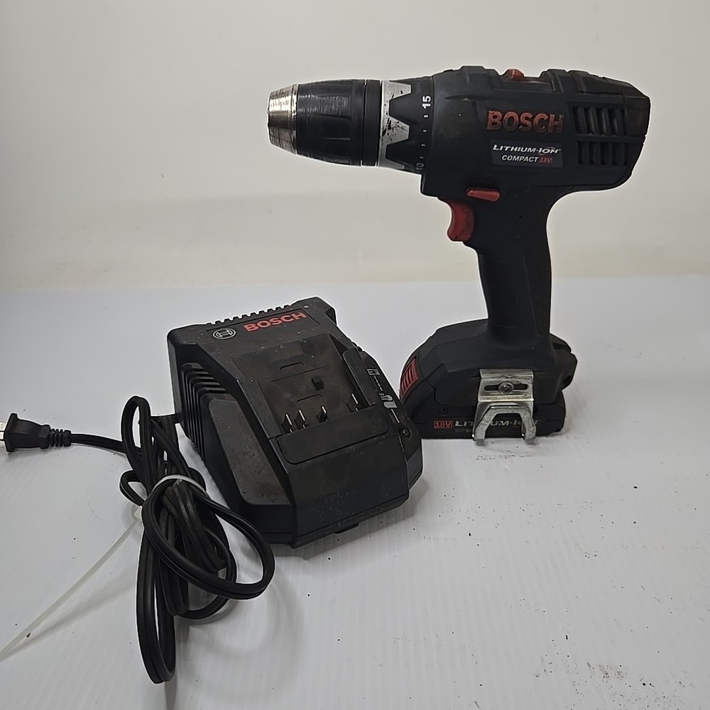 Bosch DDBB180 18V Cordless Lithium Ion  Compact 1/2" Drill Battery & Charger